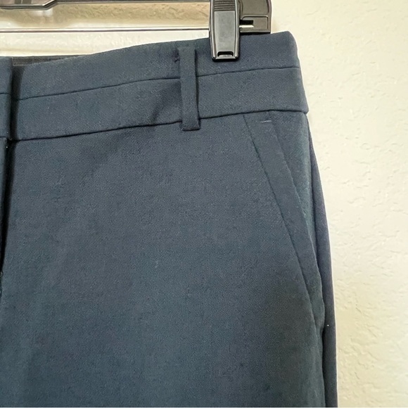 2/$30 Ann Taylor LOFT Navy Blue Julie Slacks Pants Wool Blend SZ 4 - Picture 6 of 16